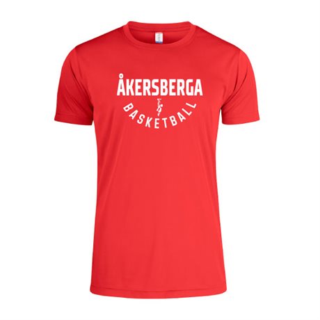 Åkersberga Basketball TRÄNINGS T-SHIRT Röd