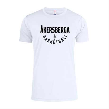 Åkersberga Basketball TRÄNINGS T-SHIRT Vit