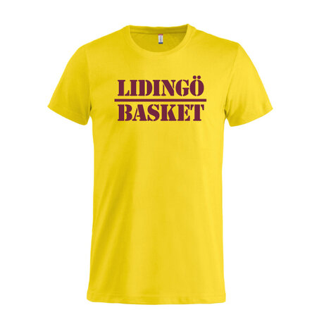 Lidingo-Basket-Clique-Tee-Gul-Basketshop