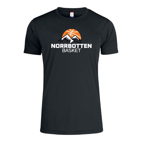 Norrbotten Basket Tränings T-shirt Svart