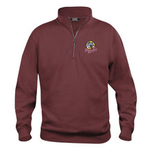 Lidingo-Basket-Klubblogga-Basic-Half-Zip-Burgundy-Basketshop